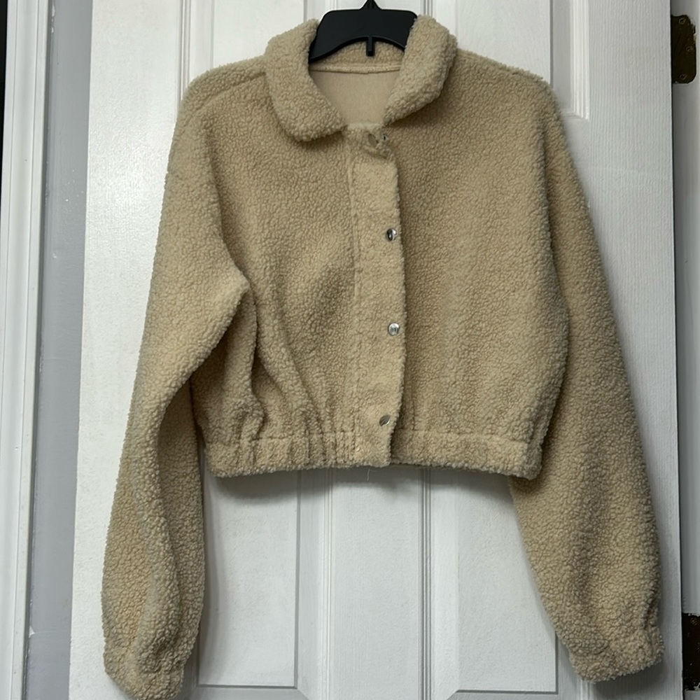 SHEIN button & zipper jacket small